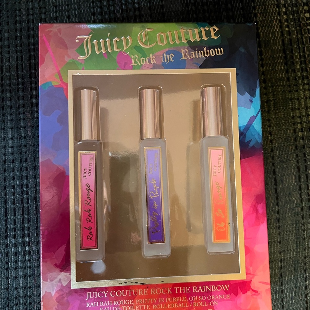 Juicy Couture Rock the Rainbow Rollerball Trio - Pink, Purple, Orange